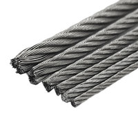 Edelstahlseil SS 316, 10mm Drahtseil, 304 Edelstahl 7x7 7x19, Maßgefertigtes Glattes 304 Drahtseil zum Aufhängen von Wasserpumpen