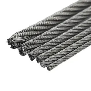 Cuerda de alambre de acero inoxidable 316, 7x7, 7x19, 10mm, ss 304