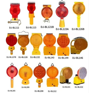 ไฟกระพริบพลังงานแสงอาทิตย์สีแดงสีน้ำเงินไฟไดโอดการก่อสร้าง - Product Image 5