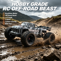 Voiture RC HOSHI N517A Brushless Frenzy Motor, 70 km/h, Supersonique, 4x4, télécommandée, tout-terrain, Monster Truck, engrenages métalliques