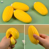 Jouets sensoriels mignons et doux en forme de maïs, extensibles, anti-stress, à rebond lent, pour la décompression et le soulagement de l'anxiété