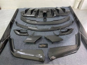 Kit de carrocería de fibra de carbono estilo <span class=keywords><strong>Novitec</strong></span> de alta calidad para Ferrari <span class=keywords><strong>488</strong></span> GTB que incluye alerón de faldones laterales de difusor trasero de labio delantero - Product Image 2