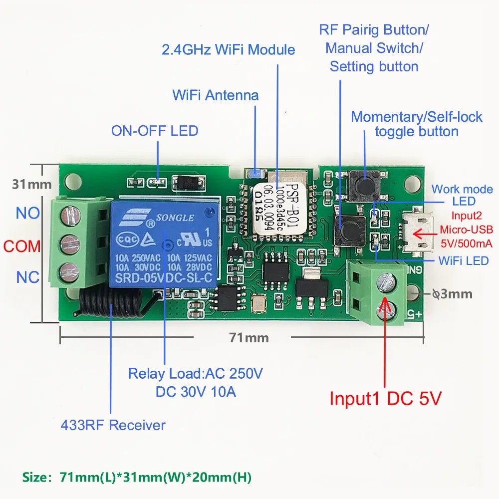 5V wifi and RF