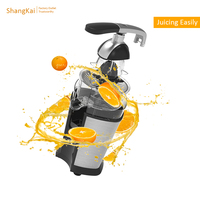 Elektrische Citruspers Machine 85W Hefboomarm Sinaasappelpers Roestvrij Staal Citruspers Twee Kegels Anti-Drip voor Thuis