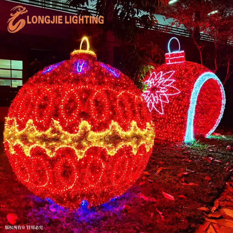 D:180CM New light up christmas product ideas decorative 3d led sculpture ball