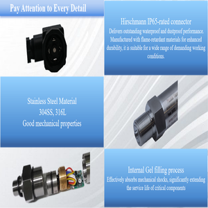 جهاز إرسال ضغط عالمي بسعر منخفض 4-20 مللي أمبير بدقة 0.5٪ معتمد ATEX لمراقبة وقياس السوائل - Product Image 4