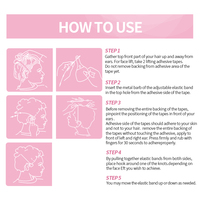 YuMeBeauty Bandeau liftant réglable à cordon pour le visage, sangle amincissante physique en V, bande de lifting pour le maquillage