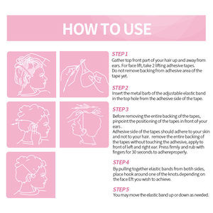 YuMeBeauty - Parche Ajustable con Cordón para Levantar el Rostro, Correa Facial en Forma <span class=keywords><strong>de</strong></span> V para Adelgazar el Rostro, Cinta con Cordón para Levantar el Rostro, para Maquillaje - Product Image 6