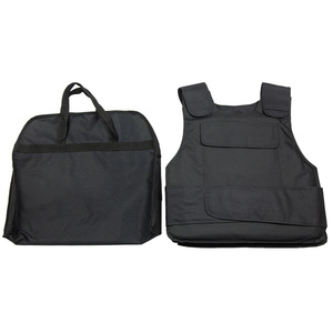 Gilet pare-couteaux souple et rigide, taille unique, noir, protection tactique pour agents de sécurité, campus, banques - Product Image 2