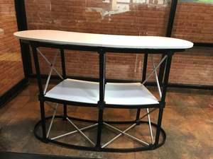 内部棚付きカスタムポップアップトレードショーカウンターデスク - Product Image 3