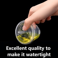 Contenants en plastique pour mini-gelées de Xiamen, gobelets en plastique pour pudding, distributeur de sauce, gobelets à portions de 1/1,5/2/3,25/4/5,5 onces avec couvercles, OEM