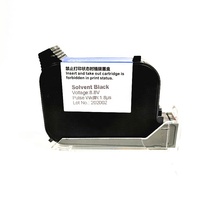 Kompatibel dengan HP TIJ-bk652 45 45si TIJ 2.5 B3f58b JS10 12.7mm 25.4mm untuk Printer Online Inkjet Berbasis Solvent, Kartrid Tinta Solvent