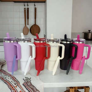 Personnalisé 2025 les rayures bleues les rayures jaunes Summer Vibes New S Oasis Collection Cabana Striped 40oz Cup - Product Image 5