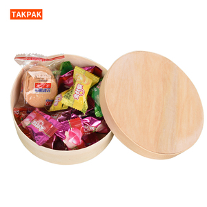 Saucisse Salade Fromage Camembert Boîte avec Couvercle Cadeau Personnalisé Emballage Alimentaire Peuplier Rond Bois - Product Image 3