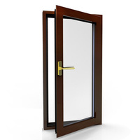 Fenêtre de boîtier en aluminium étanche, 1 pièce, nouveau design avec perche manuel ajustable