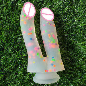 Gode flexible en silicone avec ventouse évasée pour le jeu mains libres, jouets sexuels pour adultes avec tige incurvée pour orgasmique anal vaginal - Product Image 6