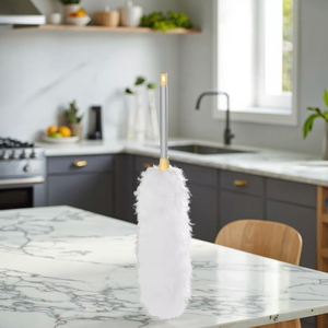 Masthome nhà sản xuất grey & phong cách màu vàng Khăn lau bụi TPR <span class=keywords><strong>PP</strong></span> nhựa xử lý mềm sợi nhỏ Quạt Khăn lau bụi - Product Image 3