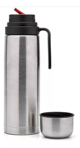 Botella Térmica al Vacío Uruguayo 1L Diseño Moderno con Empuñadura Doble Acero Pico Matero para <span class=keywords><strong>Camping</strong></span> y Adultos - Product Image 4