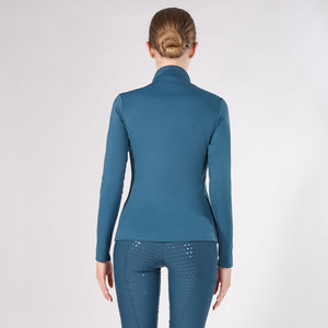 Dropshipping Nén Cưỡi Ngựa Thể Thao Áo Sơ Mi Thoải Mái Cưỡi Ngựa Cơ Sở Lớp Phụ Nữ Dài Tay Áo Hiển thị Cưỡi Ngựa Áo Sơ Mi - Product Image 4