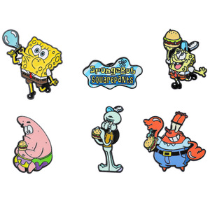 Broche de metal esmaltado de aleación con diseño creativo de Bob Esponja, Pie Star, Octopus Brother, de dibujos animados - Product Image 2