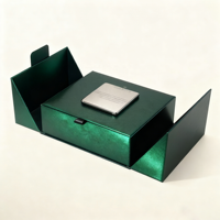 Emballage de livre de luxe personnalisé, boîte en carton haut de gamme à double porte, bougies, flacon de parfum, laminage magnétique mat, recyclable