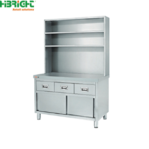 Professional Catering Maker Four-Door <b>Cupboard</b> 304 Stainless Steel Thickened Cabinet <b>Storage</b> for Hotel Restaurant - Product Image 6