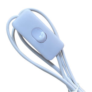 Оптовый кабель питания для ламп HM Brand, белый, 1,5 м, с 2-контактным штекером EU, медным проводником, ПВХ-изоляцией, высоковольтный, для выключателей - Product Image 4