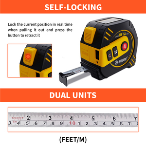 2-trong-1 kỹ thuật số laser Băng đo, có thể sạc lại, độ chính xác cao, màn hình LCD hiển thị, đơn vị Switchable cho dễ dàng đo Laser Rangefinder - Product Image 6