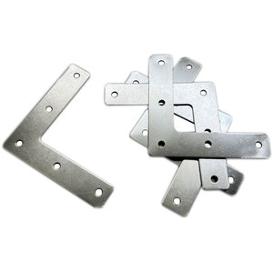 Support d'angle en forme de L à 5 trous, 72,5x57 mm, en alliage d'aluminium, connecteur à angle droit pour cadre photo et support de boîte lumineuse - Product Image 3