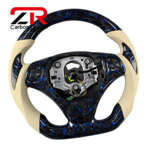 Volante de Fibra de Carbono Forjado Azul Personalizado para <span class=keywords><strong>BMW</strong></span> M3 E90 E91 E92 E82 E87 E88 <span class=keywords><strong>320d</strong></span> 330i 335i 135i 128i Coupé 2006-2013 - Product Image 2