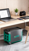Generator Tenaga Surya Portabel MECO Power 5.4kWh 5000W dengan Baterai LiFePO4 untuk Cadangan Daya Rumah, Berkemah, RV, dan Penggunaan Darurat