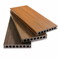 Planches de terrasse en WPC modernes - Imperméables, résistantes à l'humidité, antidérapantes, en composite bois-plastique pour jardin et terrasse