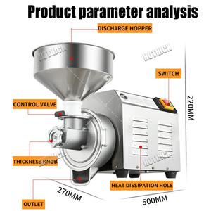 Machine à broyer et à moudre les noix, le beurre de cacahuètes, la confiture, en acier inoxydable, petite taille, <span class=keywords><strong>pour</strong></span> usage commercial, en vente - Product Image 5