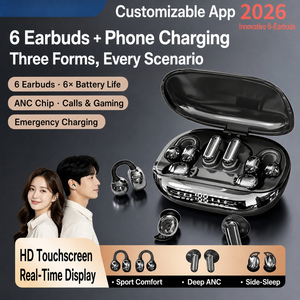 หูฟังไร้สาย GT699S Type-C V6.0 HI FI Sound TWS แบบหนีบ 6 ชิ้น หูฟังแบบเปิด 3-in-1 พร้อมแอปพลิเคชัน - Product Image 1