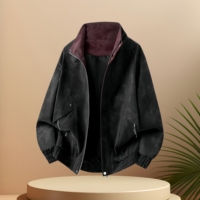 Veste pour homme, style zippé, ample et respirante, veste en cuir pour homme personnalisable en grande taille, veste tendance et polyvalente