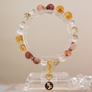 High Quality Natural Stone <b>Bead</b> <b>Bracelet</b> Money Quartz <b>Bracelet</b> Custom Elastic Rope Metaphysics Crystal Cure Horoscope <b>Bracelet</b> - Product Image 5