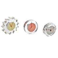 Horloge de bureau en acrylique et or, fournitures de décoration, Design à la mode, pour maison et travail, plusieurs formes, pour 2023, new