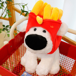 Peluches personnalisées Big Nose French Fries Dog Dolls, animaux en peluche pour machines à griffes, jouets pour enfants, jouets de dessin animé, jouet chien de dessin animé - Product Image 3