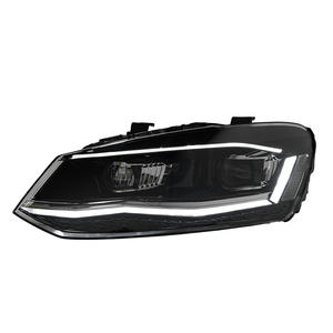 Luces de Coche para VW <span class=keywords><strong>Polo</strong></span> Faro con Lente Proyector 2010-2017 Vento Lámpara de Cabeza con Señal Dinámica Faros LED Drl Accesorio Automotriz - Product Image 1