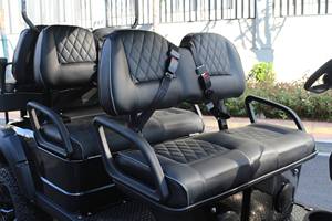 Voiture de <span class=keywords><strong>golf</strong></span> électrique d'<span class=keywords><strong>occasion</strong></span> 6 places, 4 roues, homologuée pour la route, véhicule à batterie avec pneus de scooter homologués pour la route - Product Image 5