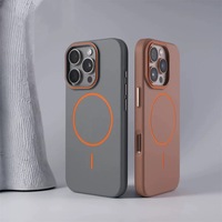 Coque antichoc magnétique fine et mate, couleur contrastée, respectueuse de la peau, pour iPhone 17 Pro Max 16