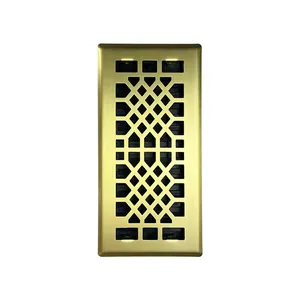 4*10 inch Heavy Duty Floor Air Vent Cover with Metal Damper Air Ventilation Register Air Grille