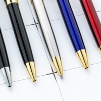 Bolígrafo de punta redonda de 1.0 mm, multicolor, de primera calidad, con logotipo personalizado para empresas, para escritura en la oficina, suministro del fabricante