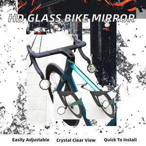Rétroviseur de vélo Beite BS-04 réglable en plastique HD avec lentille convexe en aluminium pour une conduite sécurisée sur route, installation facile sur guidon de vélos - Product Image 2