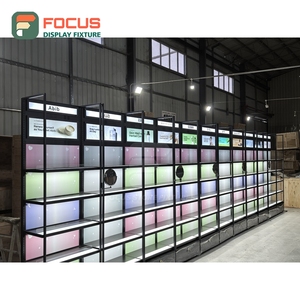 Custom Store Interior Powder Coated Metal Shop Furniture Installation Service Makeup Store Interior Design - Product Image 1