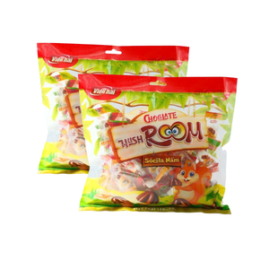 Galletas Crujientes con Chocolate y Champiñones 240g, Deliciosas Galletas con Capa de Crema de Chocolate Suave, Bolsas de Snacks para las Fiestas - Product Image 3