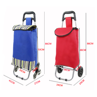 Chariot de transport pliable portable de haute qualité pour supermarché extérieur, chariot de jardin, chariot de voyage, sac à main, vente en gros personnalisée