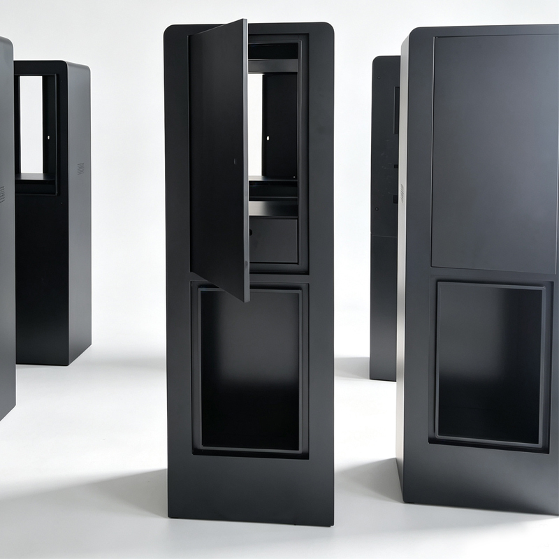 Custom EV Charger Enclosure Cabinet Waterproof Sheet Metal Steel Aluminum Outdoor EV Wallbox Charging OEM ODM Custom Size Logo