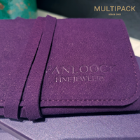 Pochette à bijoux en tissu de haute qualité, emballage tendance pour bagues, colliers, bracelets, boucles d'oreilles, emballage de voyage
