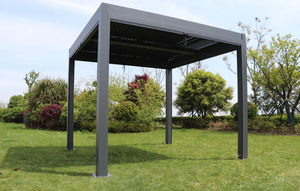 Patio esterno di lusso motorizzato retrattile patio automatico feritoia tetto impermeabile parcheggio pergola 6x6 alluminio esterno - Product Image 4